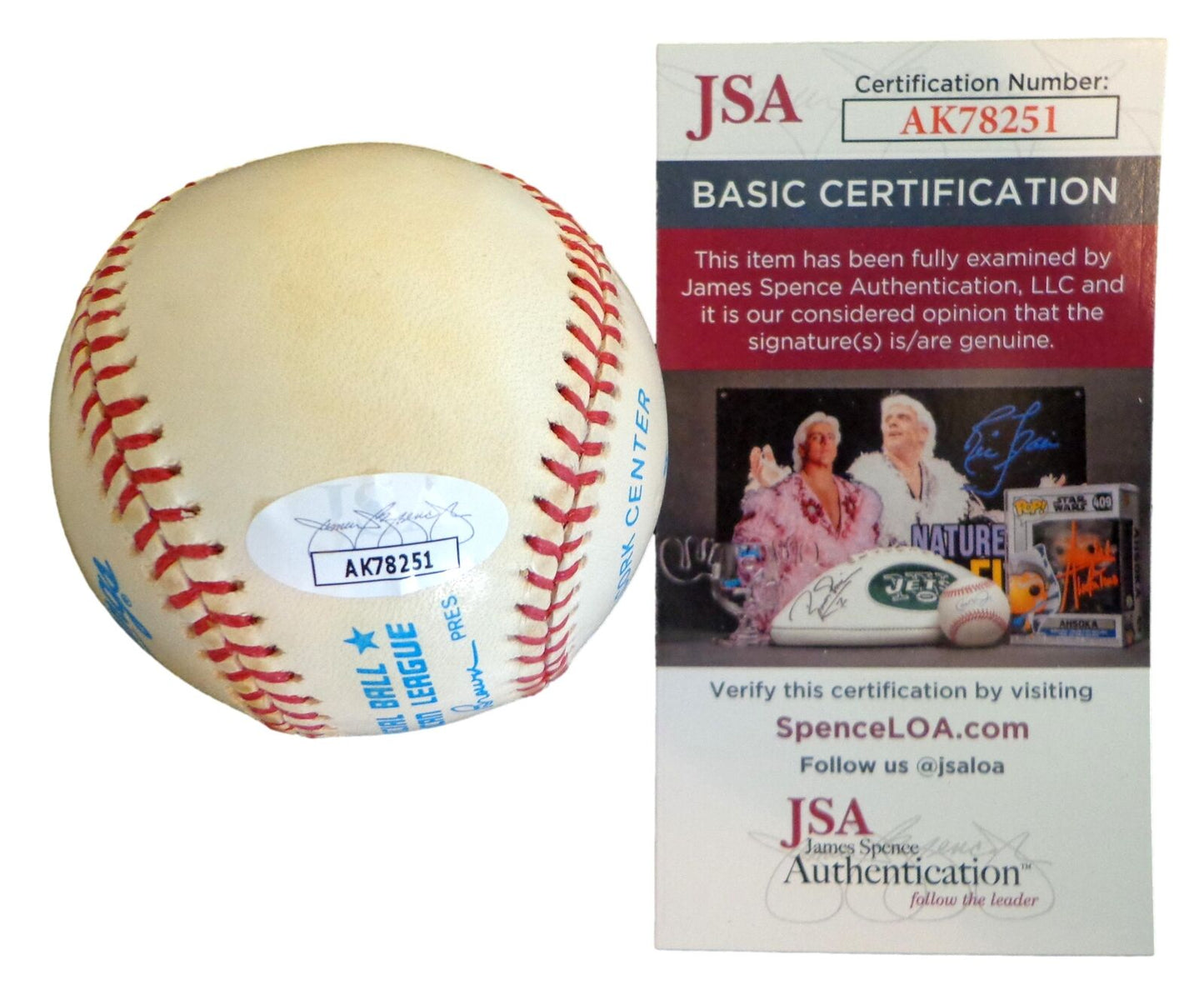 Cliff Johnson Autographed OAL Baseball Yankees Astros JSA 180872