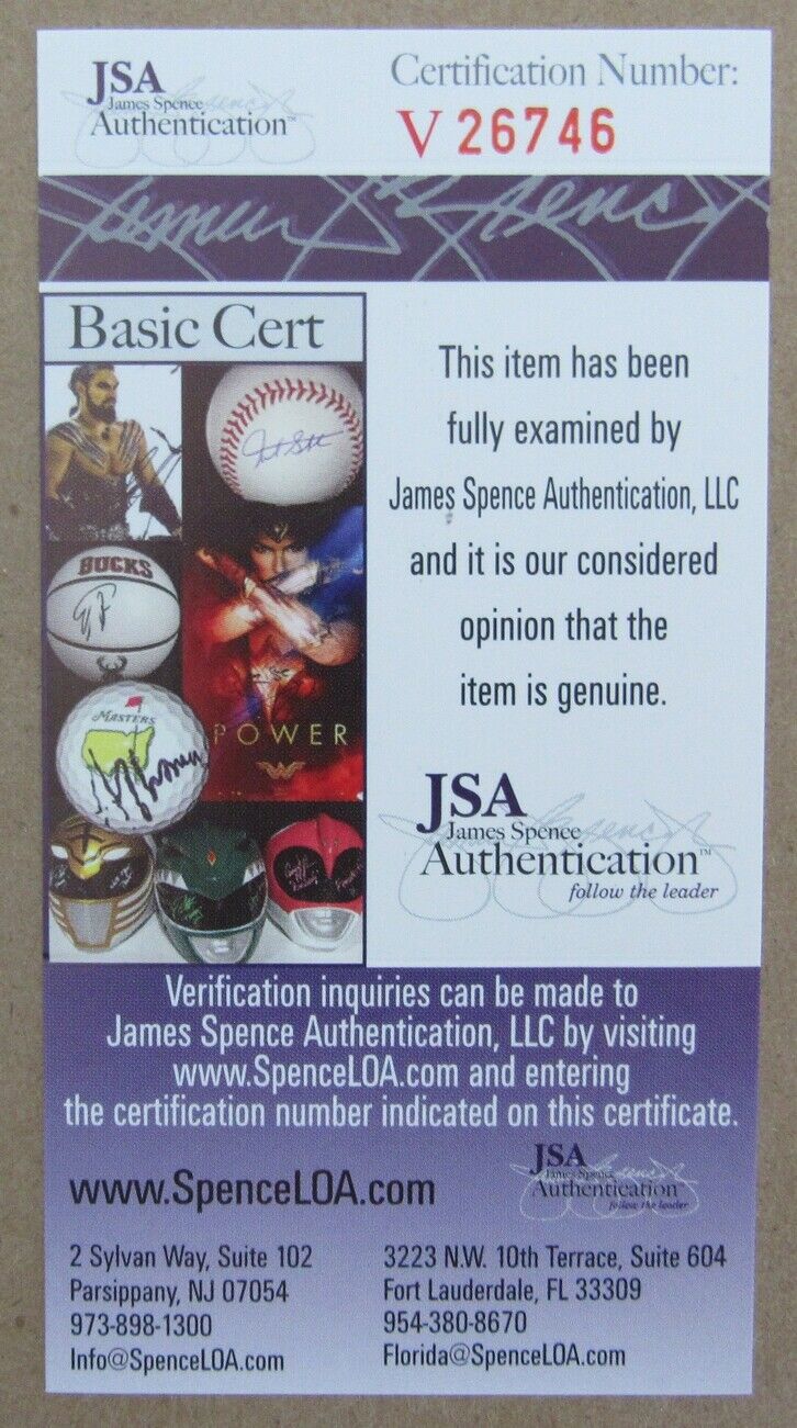 David Letterman LATE NIGHT Signed/Auto Index Card & Photo Framed JSA 157714