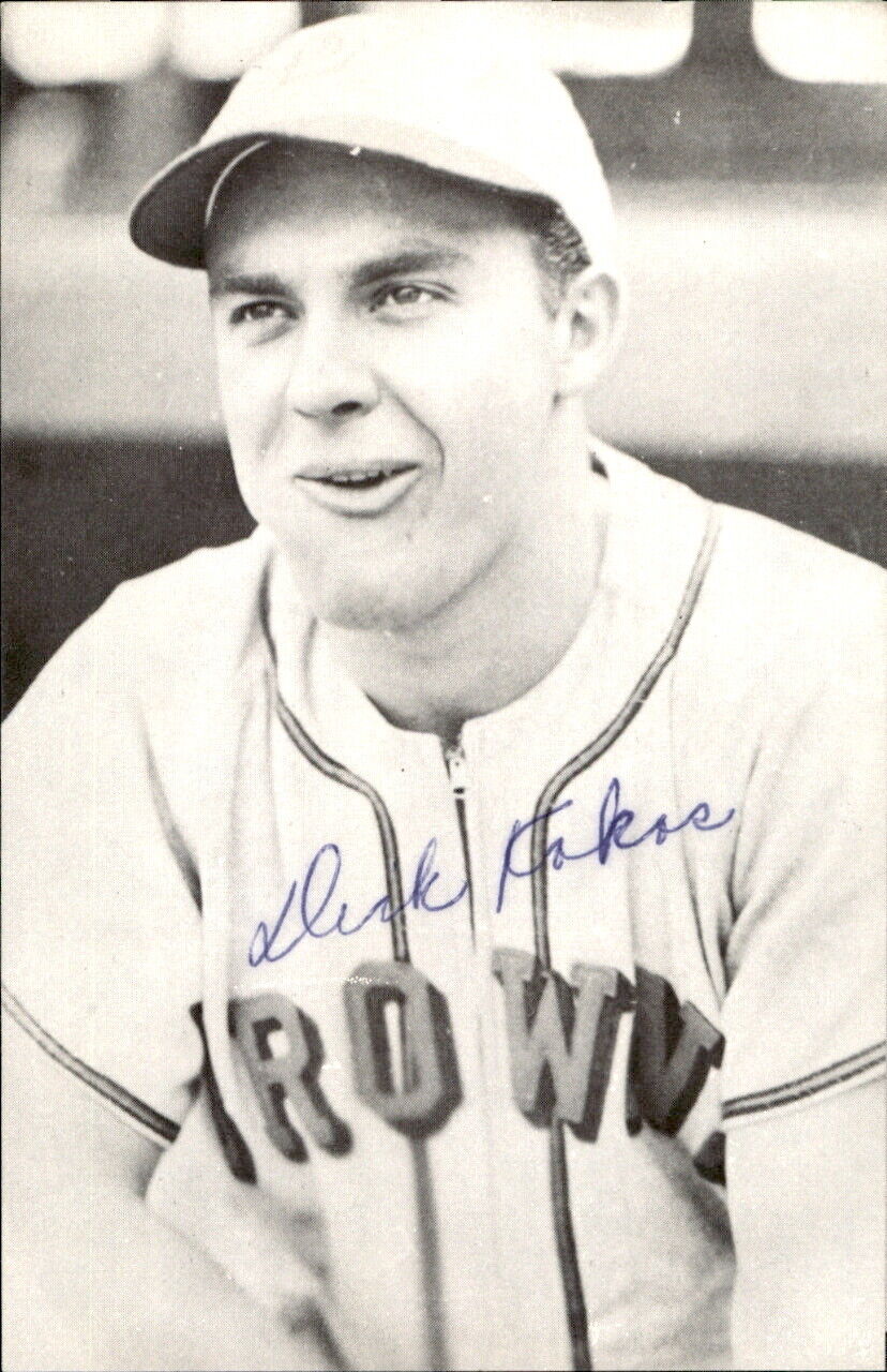 Dick Kokos Browns d. 1986 Signed/Autographed 3x5 Photo 178524