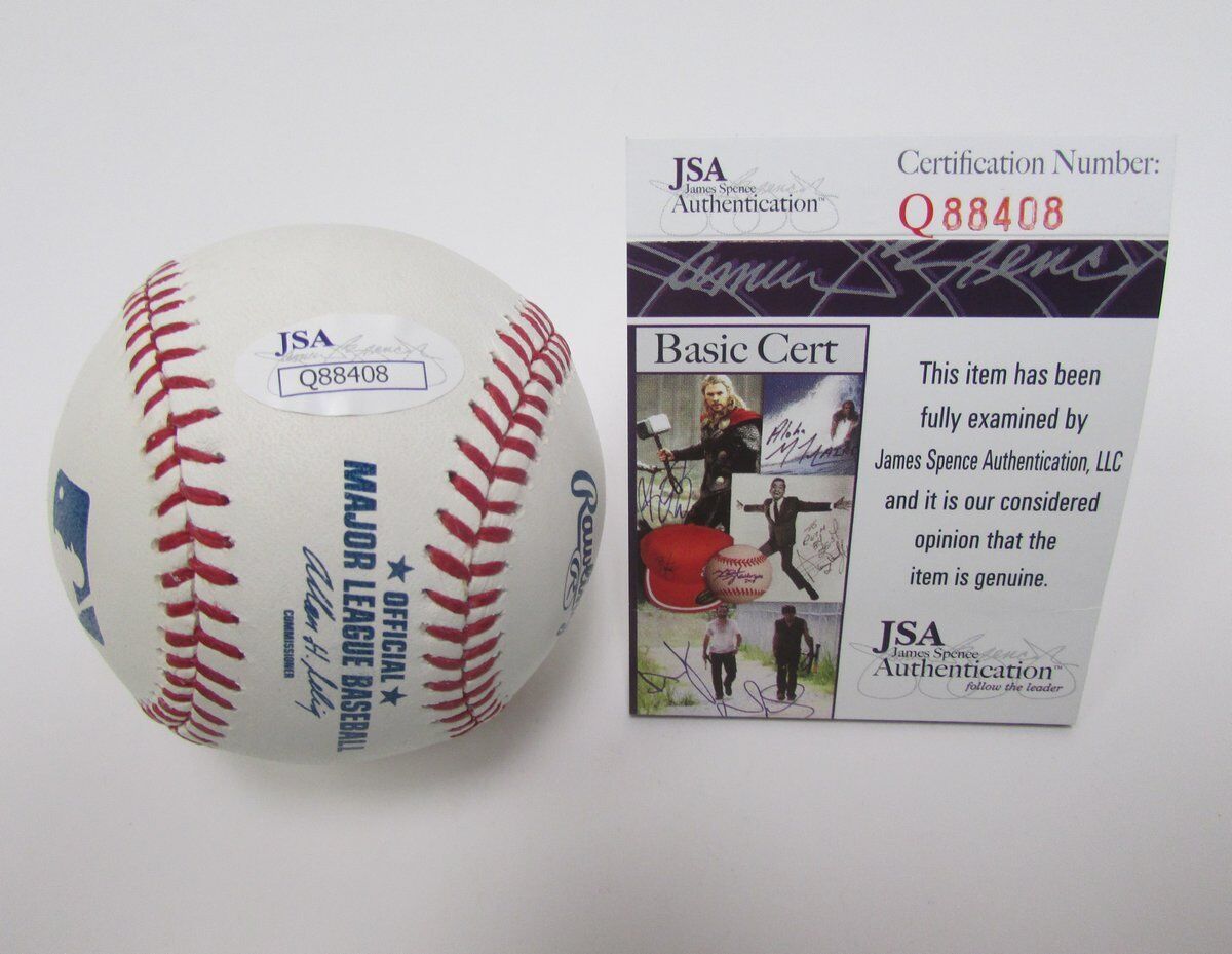 T.J. Rivera Pirates, Mets Signed/Autographed OML Baseball JSA 138478