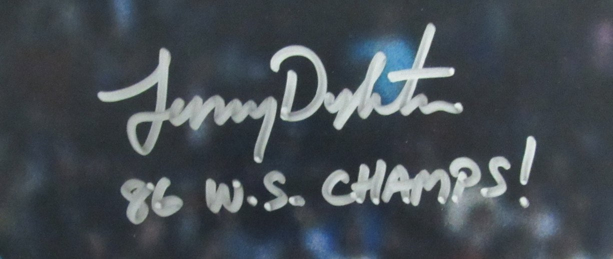Lenny Dykstra Signed/Inscribed 11x14 Photo 1986 New York Mets JSA 189836