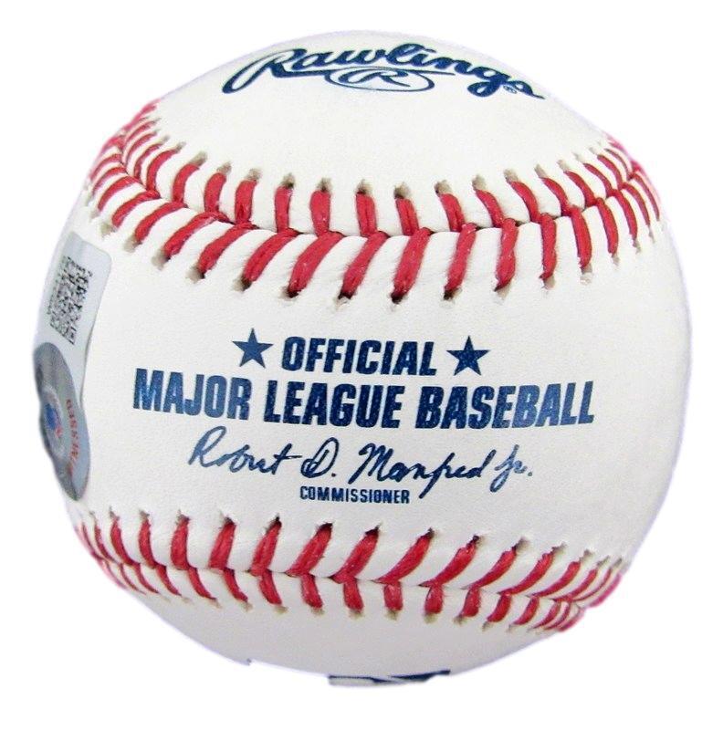 Fred McGriff HOF Autographed/Inscribed OML Baseball Braves Beckett 182152