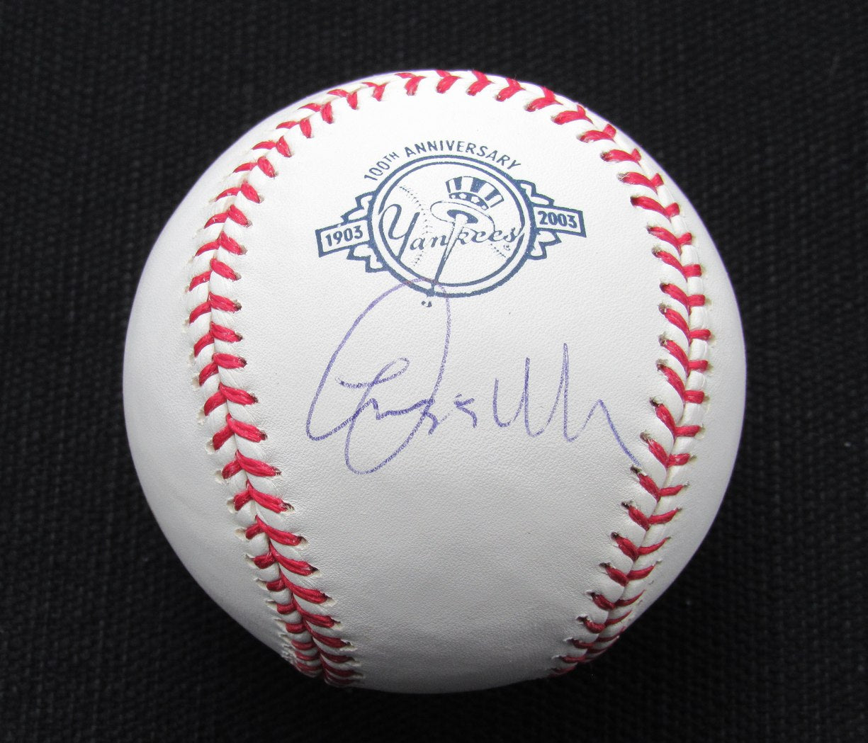 Lee Mazzilli Signed/Auto Yankees 100th OML Baseball JSA 186615