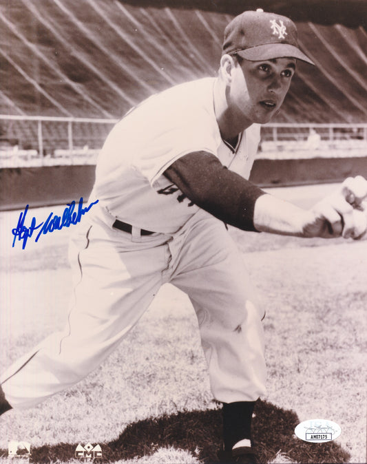 Hoyt Wilhelm HOF Signed 8x10 Photo New York Yankees JSA 181926