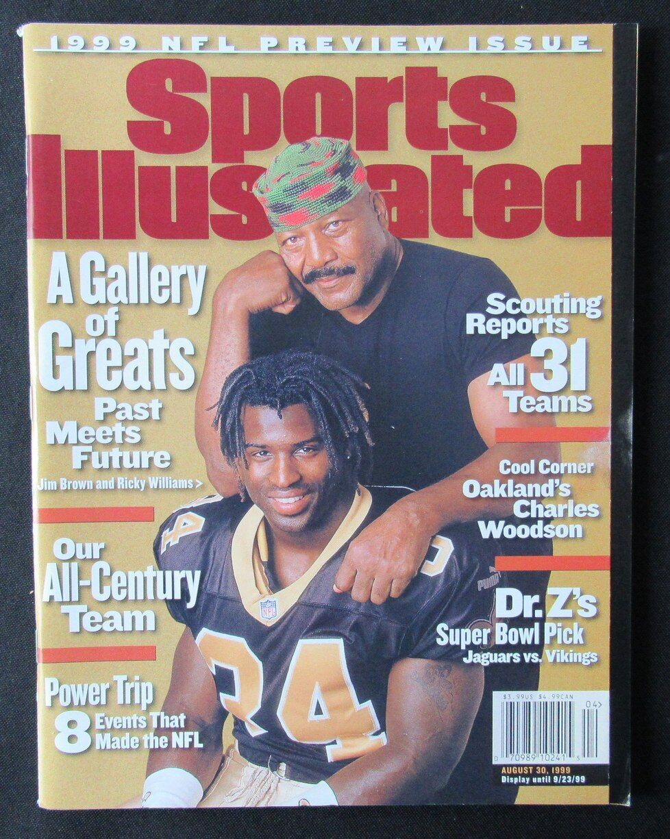 1999 Sports Illustrated Magazine NO LABEL Jim Brown/Ricky Williams 176484