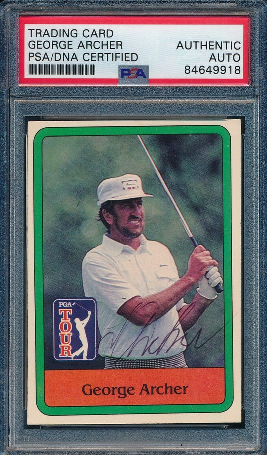 1981 DONRUSS PGA George Archer #60 Authentic Card Signed PSA/DNA 176043
