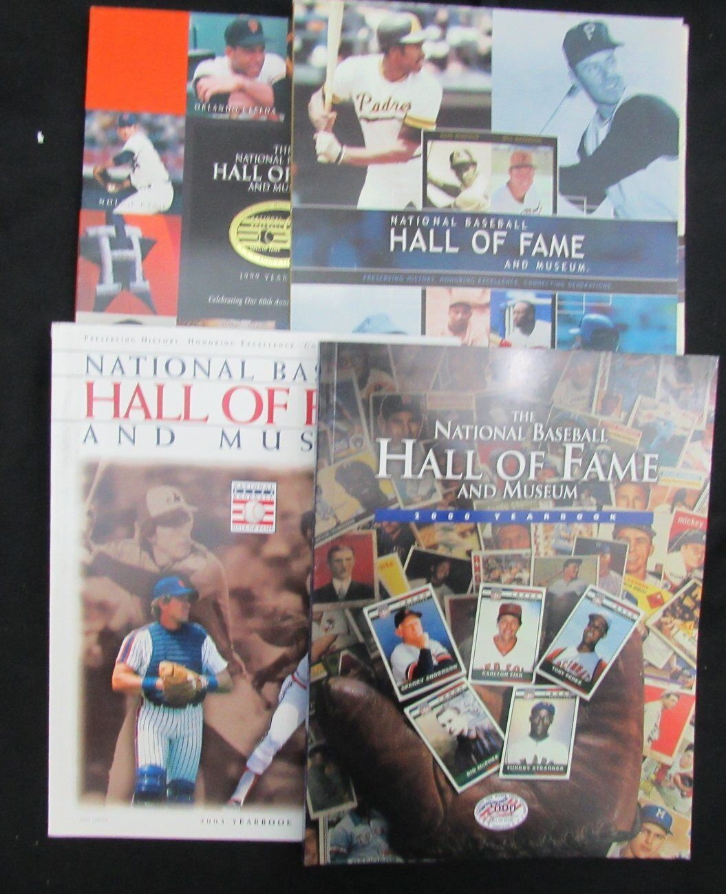 Lot of 9 MLB Hall of Fame Induction Programs 1995-2005 Schmidt/ Weaver