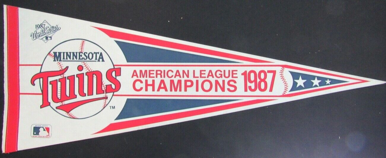 1987 Minnesota Twins American League Champions 30" Felt Pennant 157967