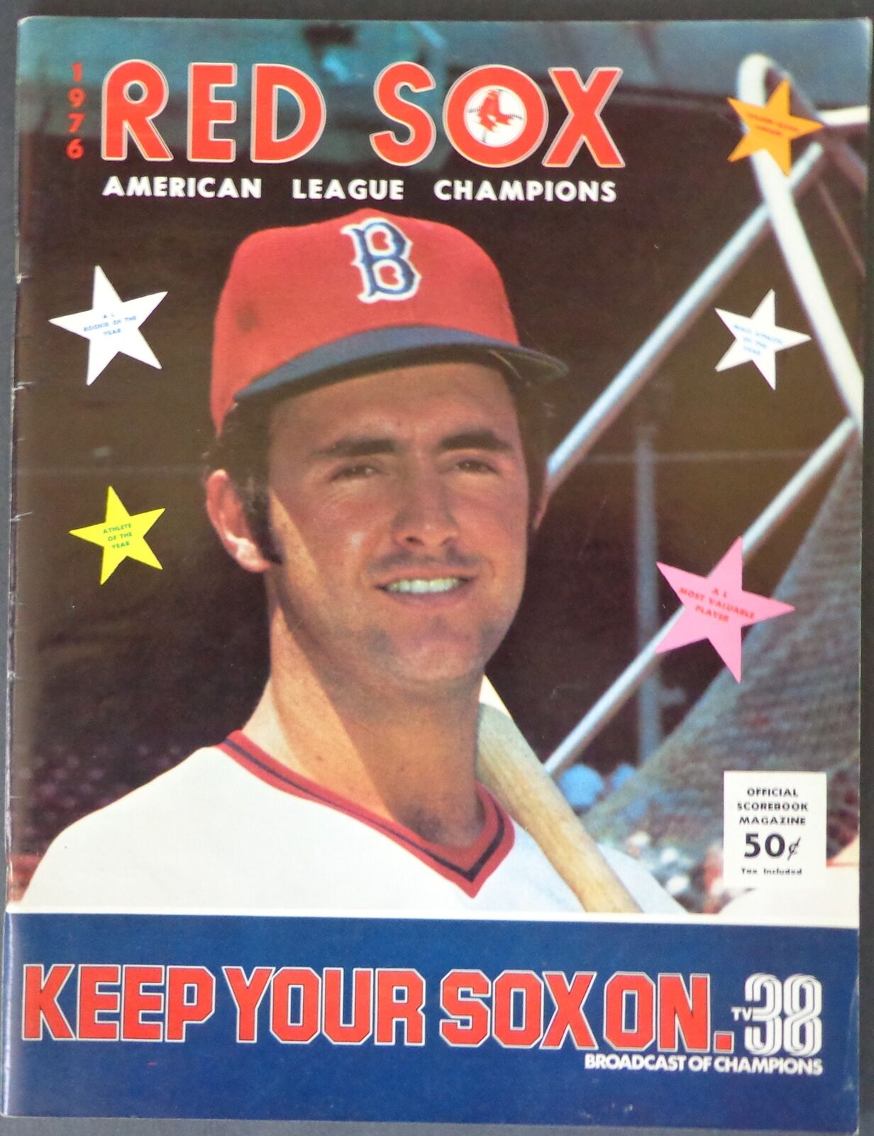 1976 Boston Red Sox vs. Detroit Tigers Baseball Game Program 177667