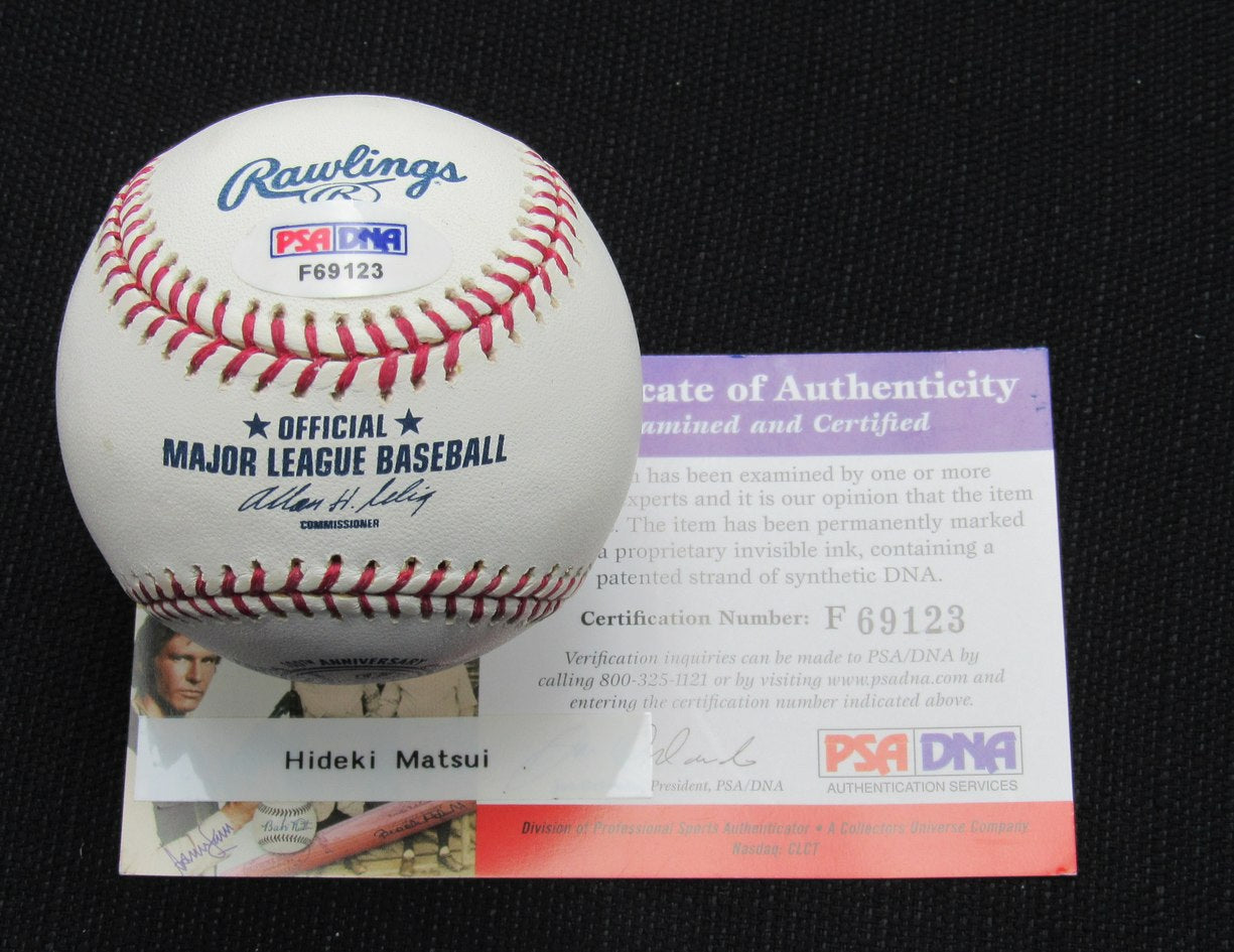 Hideki Matsui Signed/Auto Yankees 100th OML Baseball PSA/DNA 186987