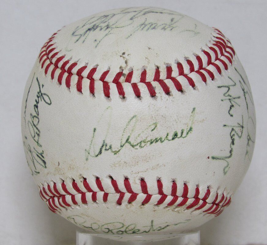 1991 Team Autographed by 23 Players Rawlings OEL Baseball Reading Phillies