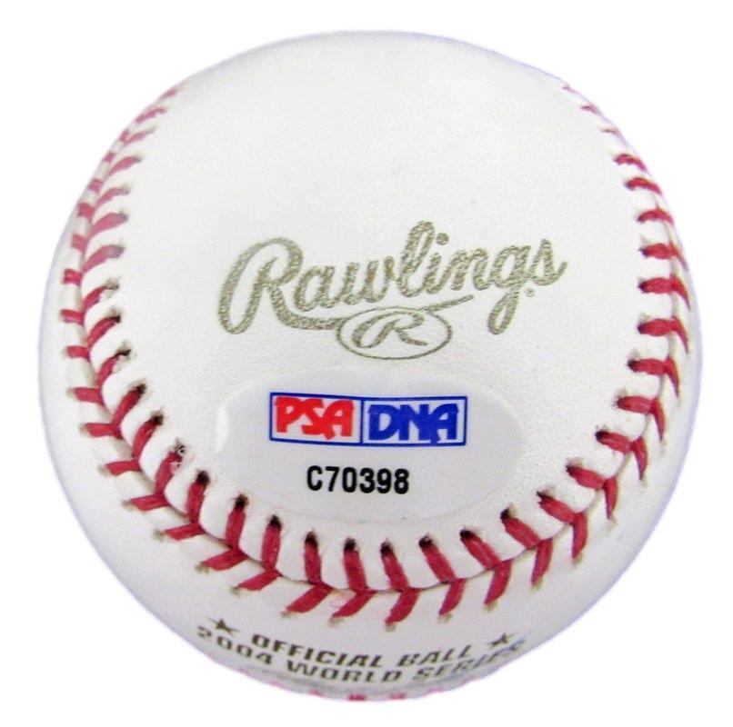 Mike Myers Autographed 2004 World Series Baseball Boston Red Sox PSA/DNA 182608