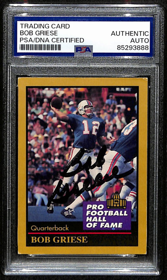 Bob Griese HOF Signed/Autographed 1991 ENOR Card #52 Dolphins PSA/DNA 190705