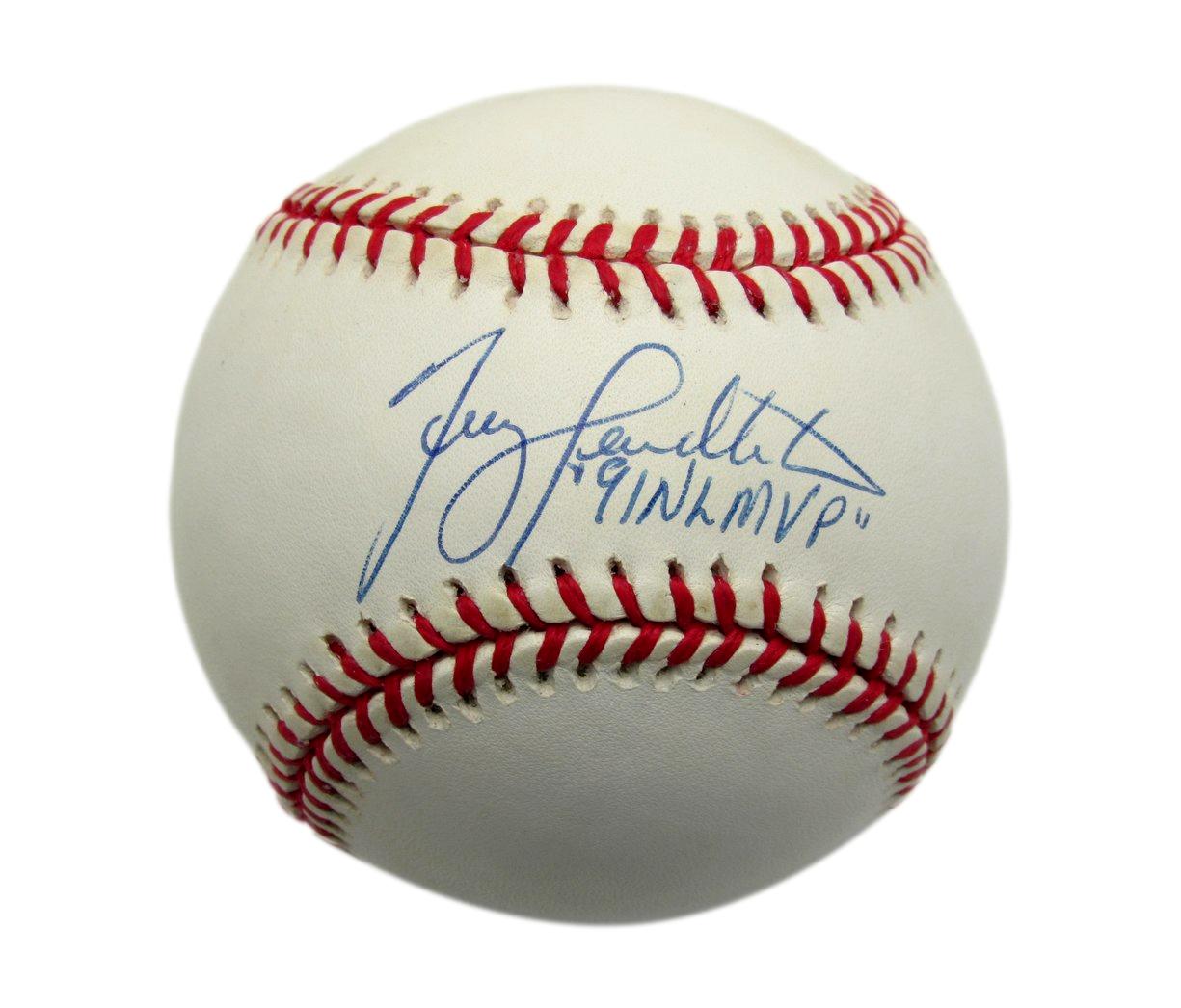 Terry Pendleton Signed/Inscr Rawlings ONL Baseball Atlanta Braves MVP JSA 187310