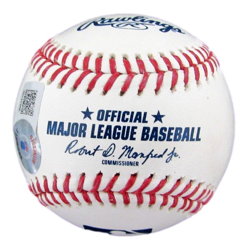 Fred McGriff HOF Autographed/Inscribed OML Baseball Braves Beckett 182159