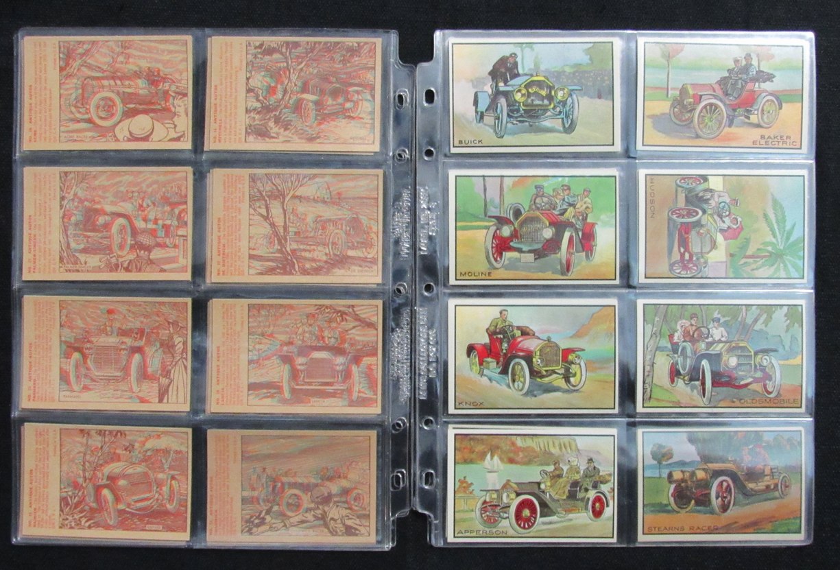 1953 Bowman Antique Automobiles Complete Set (48) Cadillac, Ford 189828