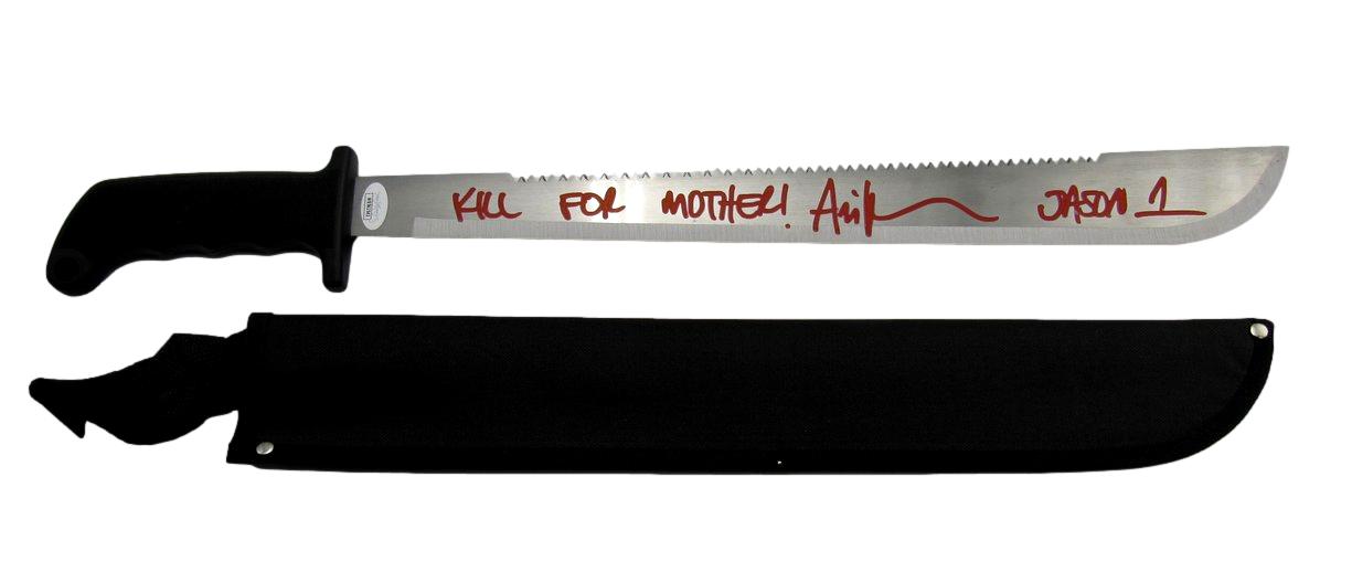 Ari Lehman Signed/Inscribed Machete "Friday the 13th" JSA 191578