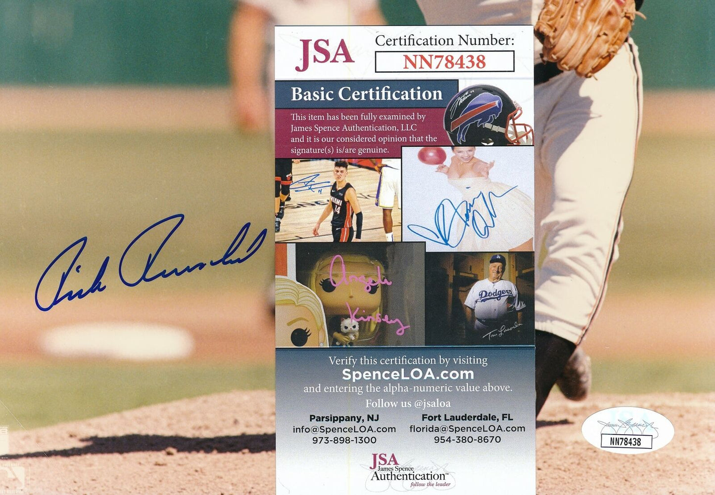 Rick Reuschel San Francisco Giants Signed/Autographed 8x10 Photo JSA 159116