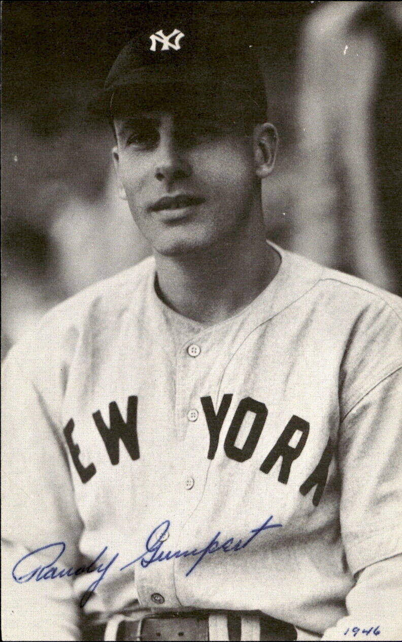Randy Gumpert New York Yankees d. 2008 Signed/Auto 3x5 Photo 178420