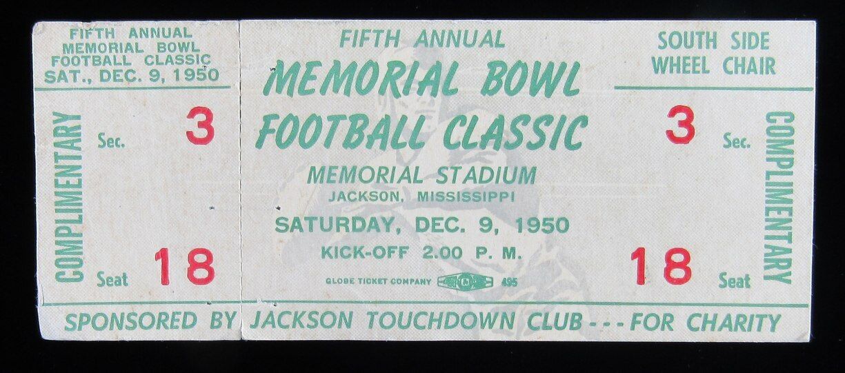 Fifth Annual Memorial Bowl Classic Kilgore (Tx) vs. Holmes Jr. College Ticket
