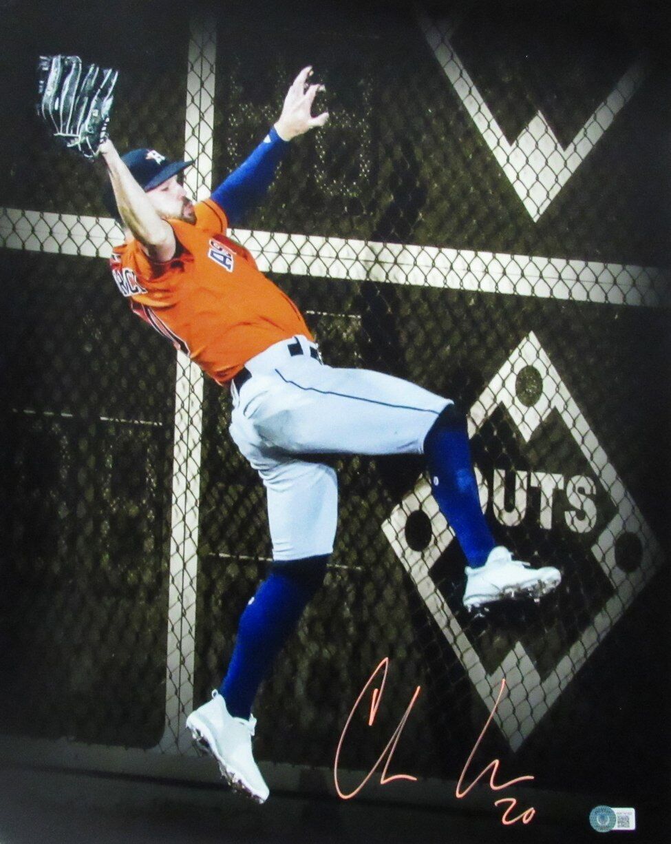 Chas McCormick Autographed 16x20 Photo 2022 World Series Game 5 Astros Beckett