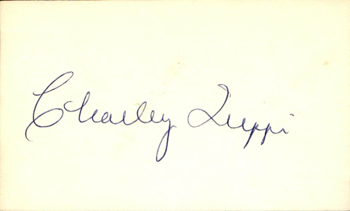 Charley Trippi HOF Chicago Cardinals Signed/Autographed 3x5 Index Card 162464