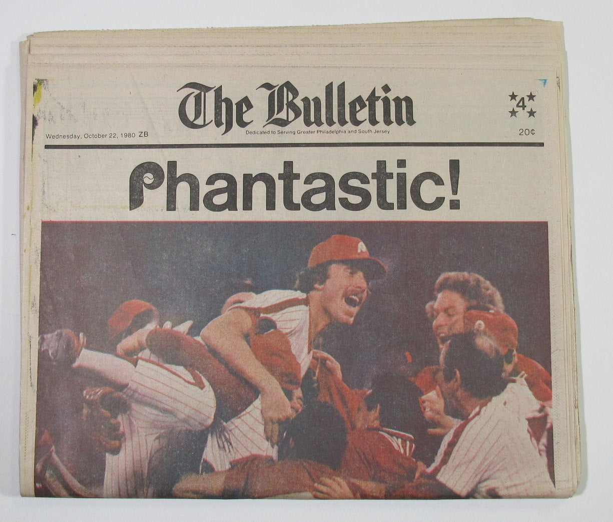Philadelphia Phillies Win World Series-Oct 22 1980 The Bulletin "Phantastic"