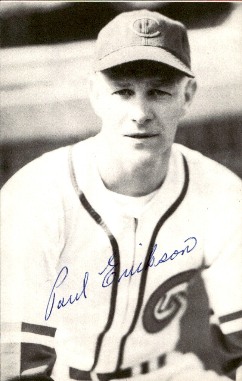 Paul Erickson Chicago Cubs d. 2002 Signed/Auto 3x5 Photo 178213