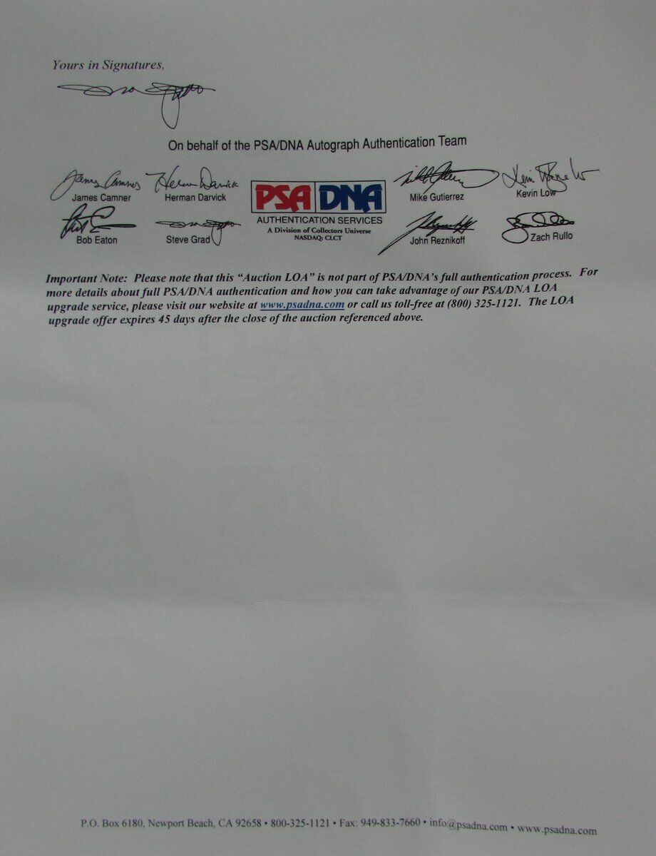 Conway Baker Centenary/Chicago Cardinals Signed Cut PSA/DNA 145023