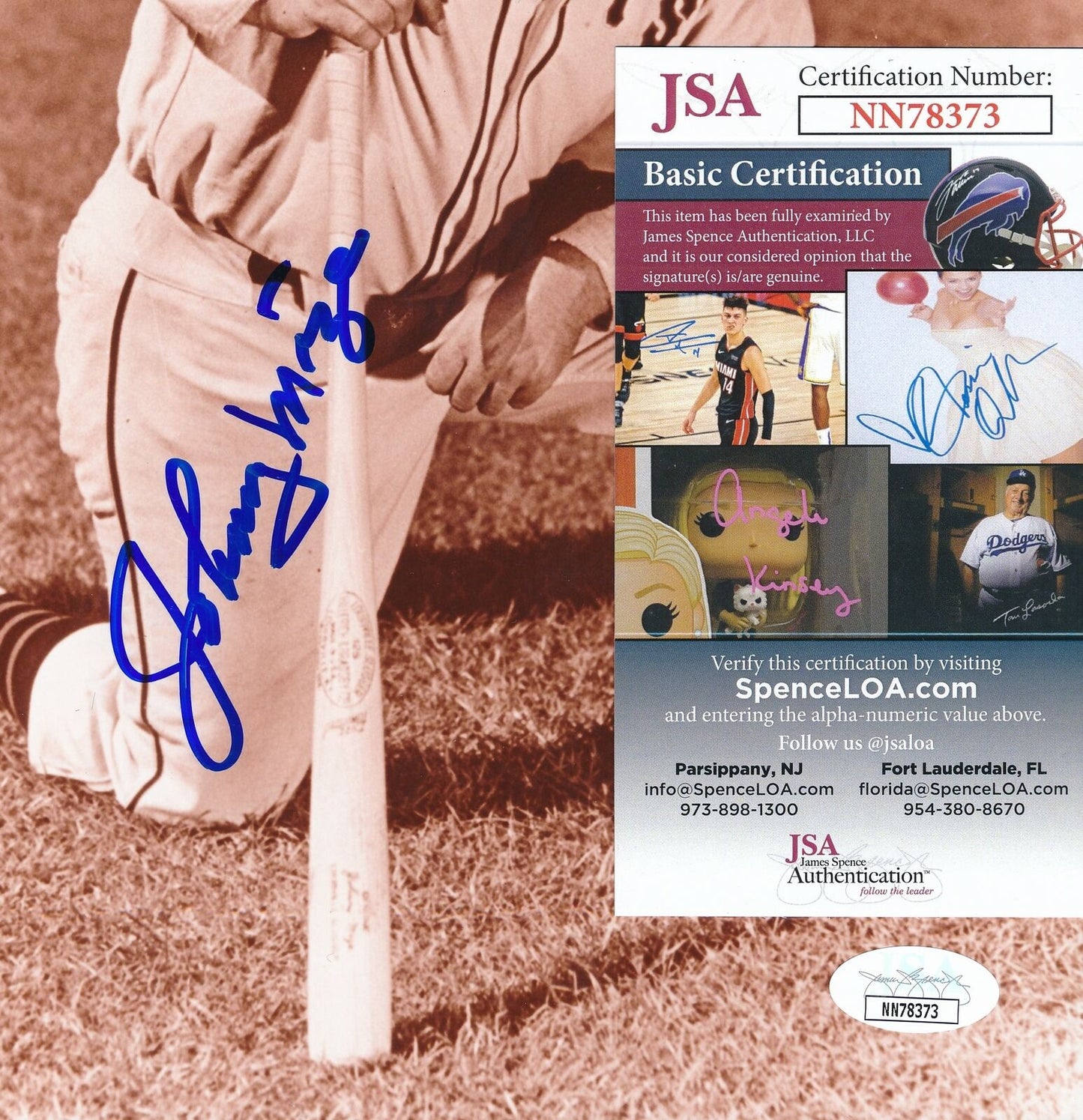 Johnny Mize HOF New York Giants Signed/Autographed 8x10 Photo JSA 159107