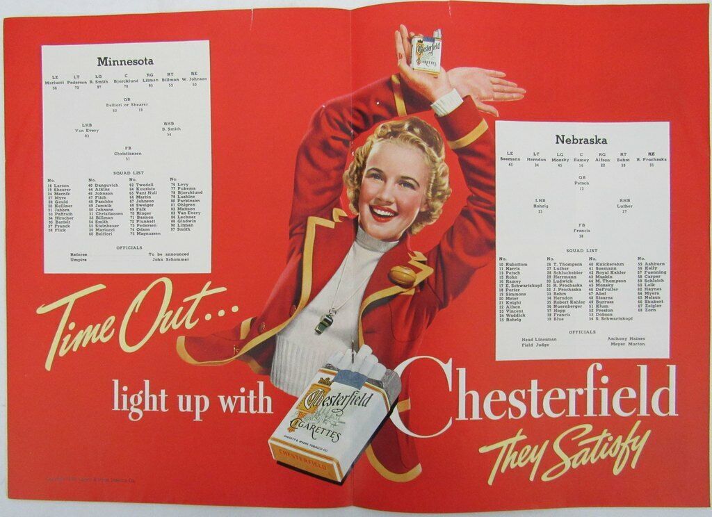 1939 Minnesota vs. Nebraska College Football Program 142953