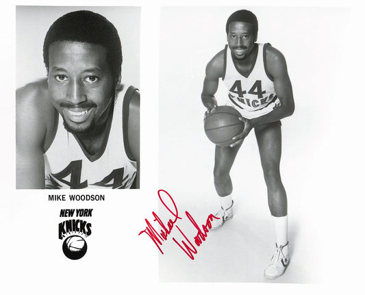 Mike Woodson Knicks Vintage Team Issued Signed/Auto 8x10 Photo 189081