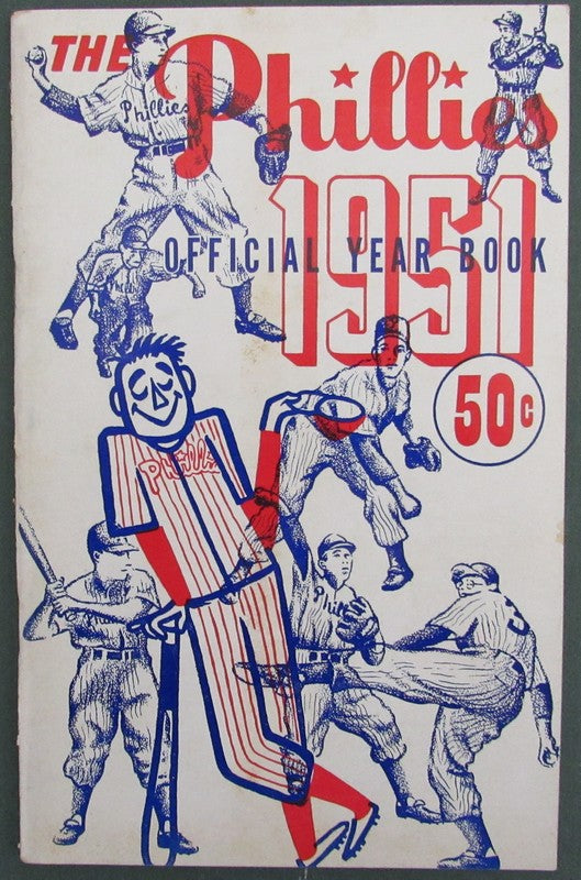 1951 Philadelphia Phillies Year Book/Media Guide with Mailing Envelope 188426