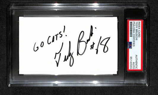 Tedy Bruschi  Autographed 3x5 Index Card PSA/DNA 186507