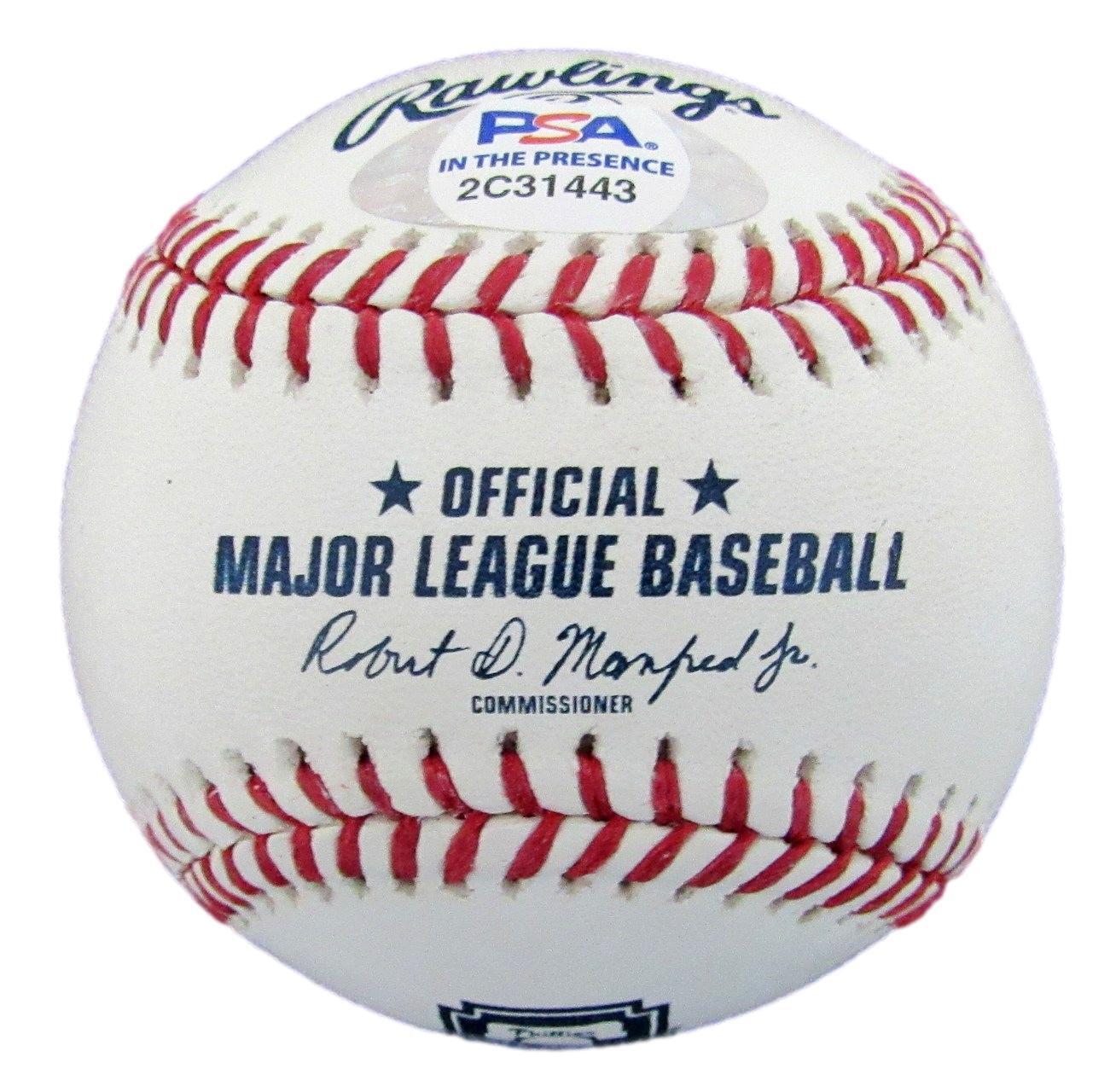 Mike Schmidt Signed OML HOF Baseball Wall of Fame Phillies PSA/DNA 179387