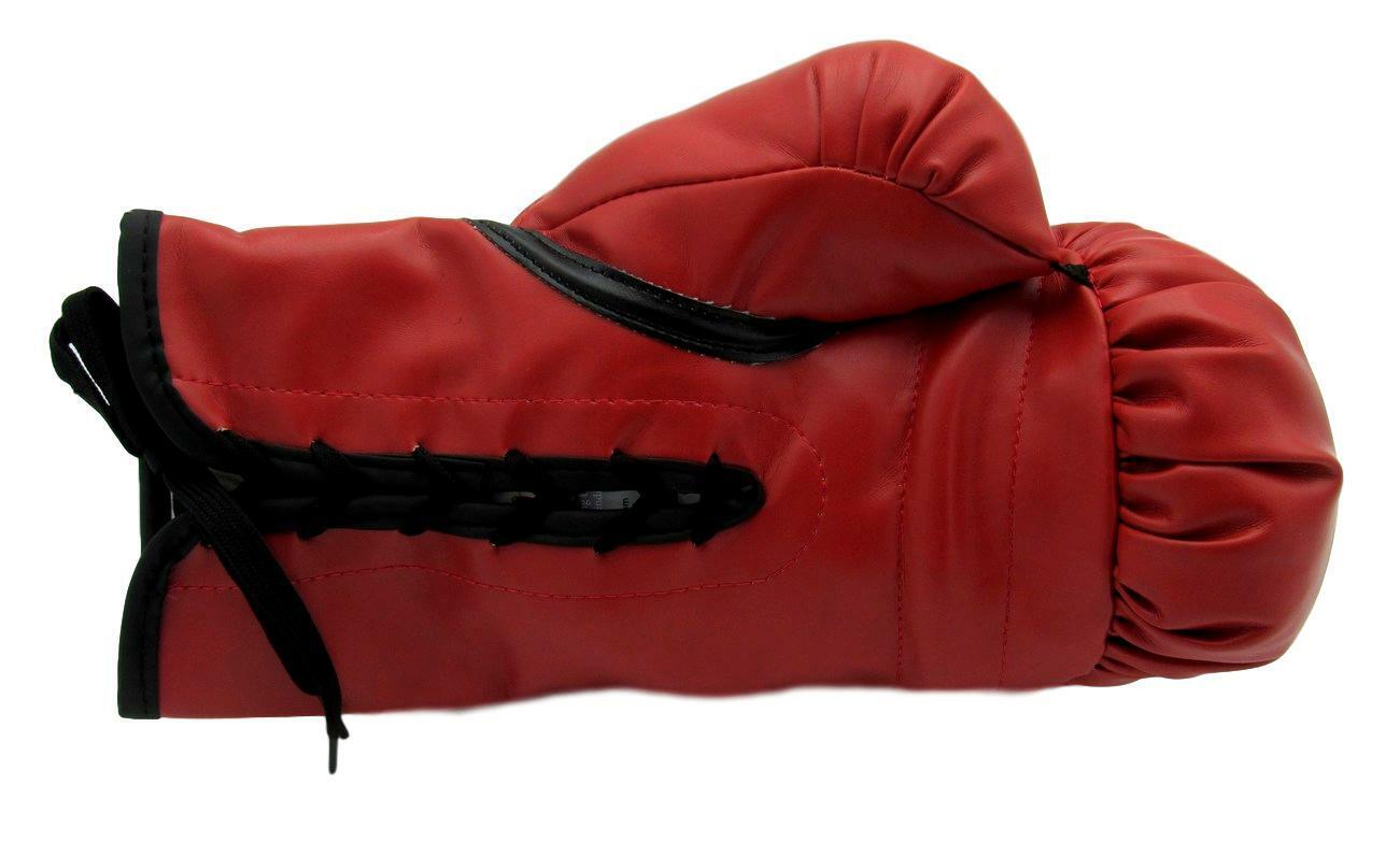Michael Spinks Boxing Champ Signed Everlast Red Left Boxing Glove JSA 154751