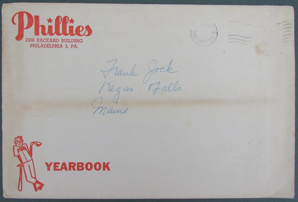 1950 Philadelphia Phillies Year Book/Media Guide with Mailing Envelope 188424