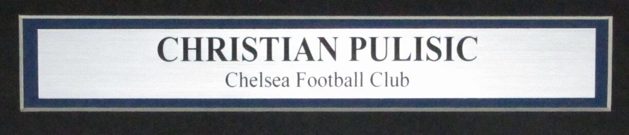 Christian Pulisic Chelsea Football Club Autographed 16x20 Photo Framed Panini