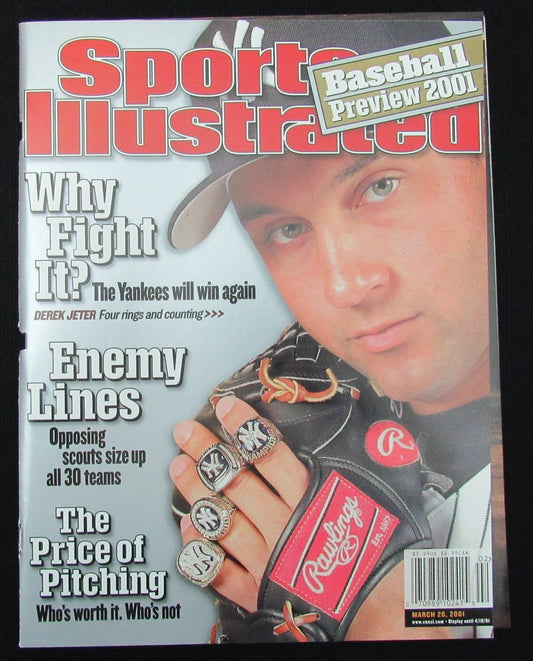 March 26, 2001 Sports Illustrated Magazine Newstand NO LABEL  Derek Jeter 187383