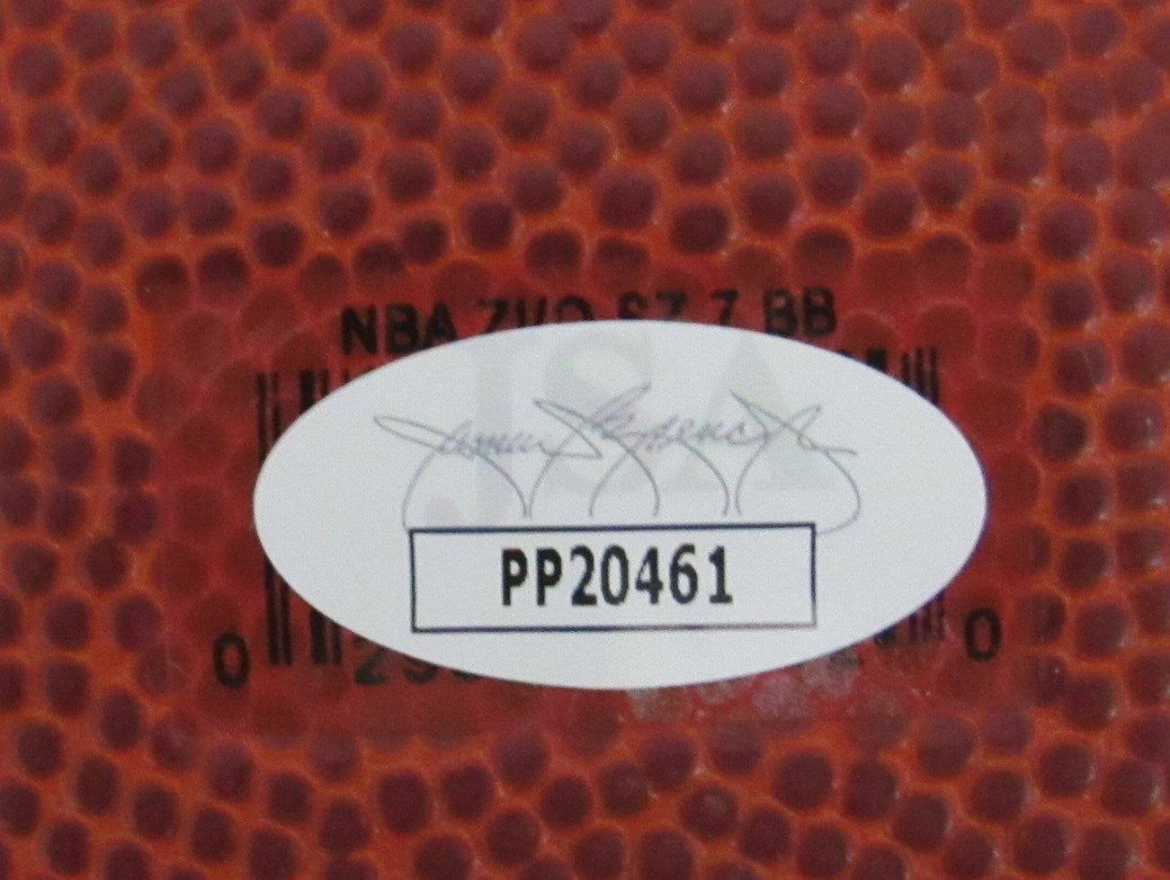 Clyde Drexler HOF Trail Blazers Signed Spalding Basketball JSA 159487