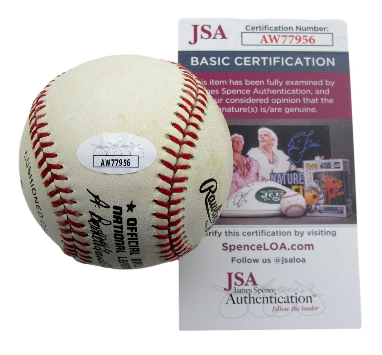 Robin Roberts HOF Signed/Auto ONL Baseball Philadelphia Phillies JSA 191259