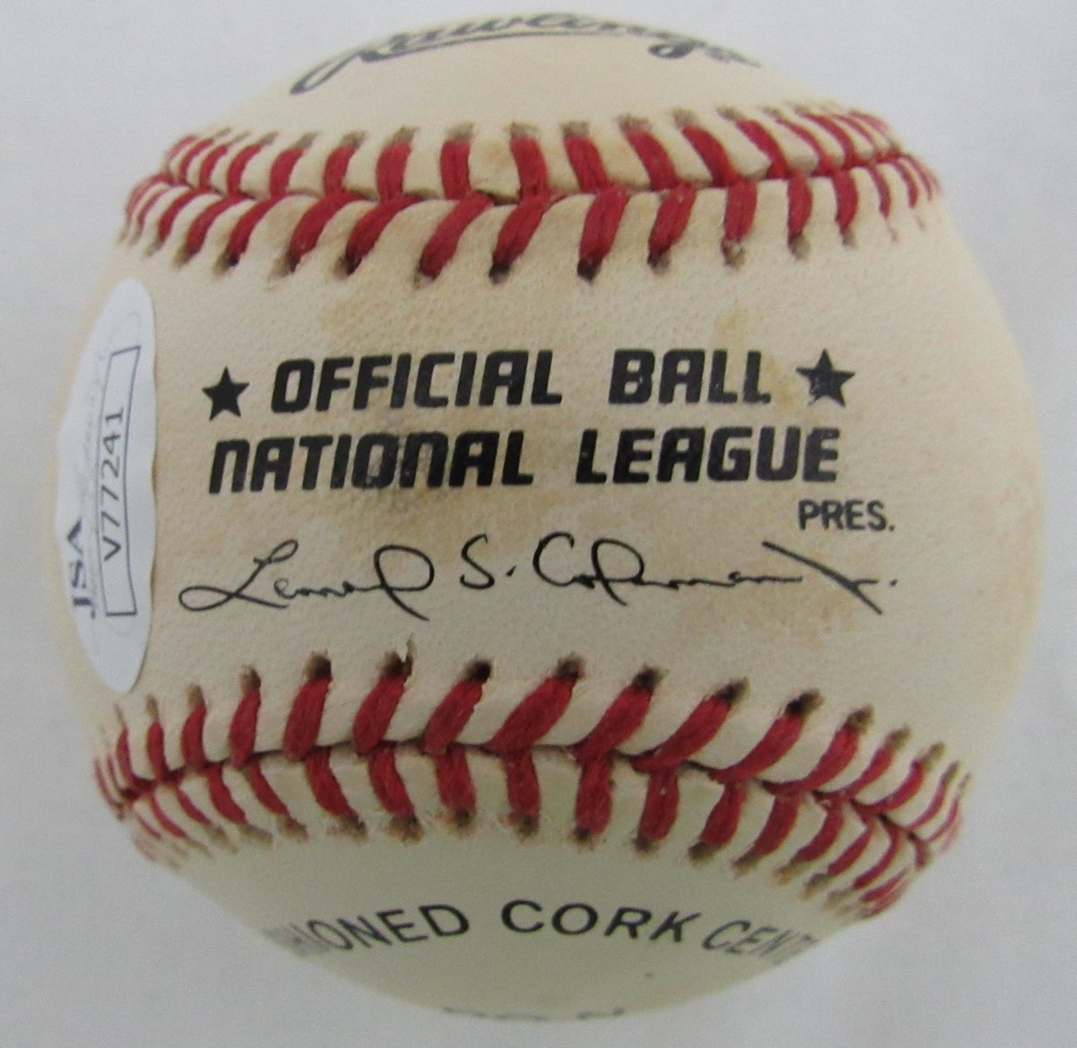 Fergie Jenkins Texas/Cubs HOF 91 Signed ONL Baseball JSA 136561