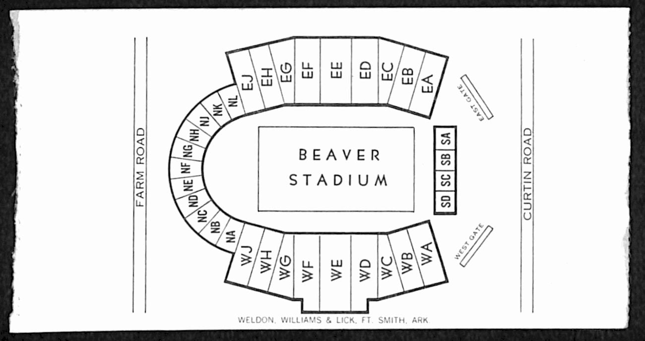 October 31, 1972 Syracuse vs. Penn State College Football Ticket Stub 189879