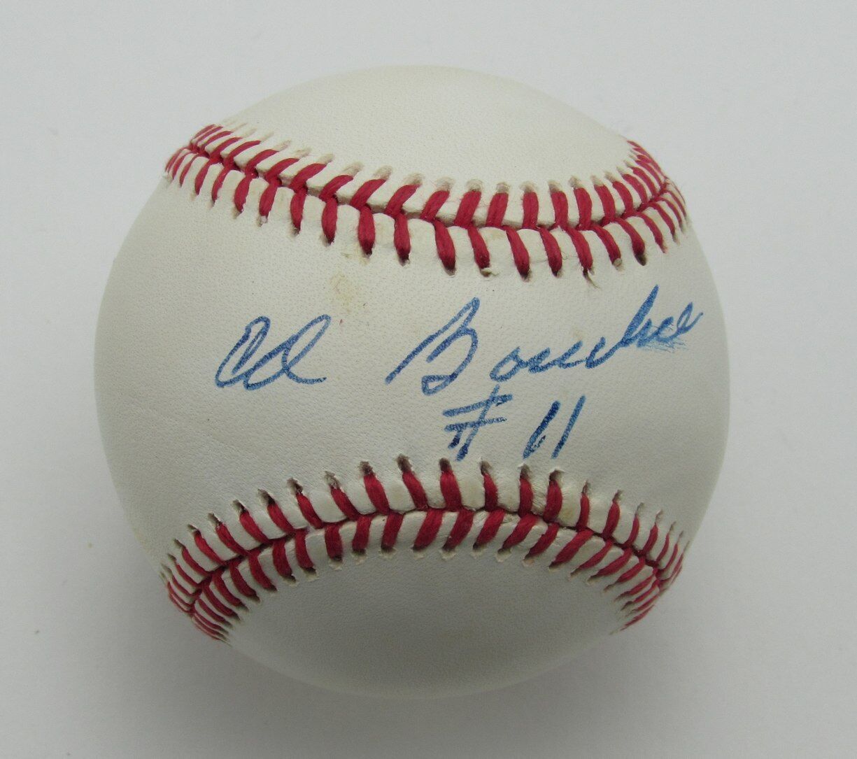 ED BOUCHEE 1962 METS Autographed/Inscribed OML Baseball PSA/DNA