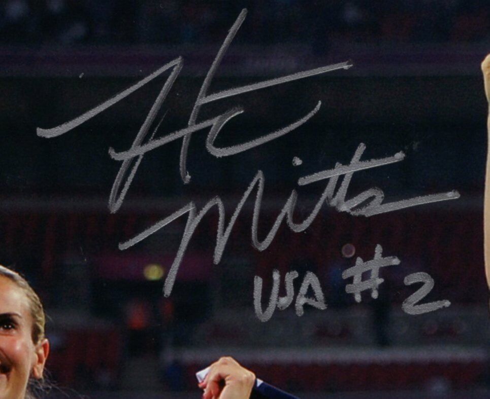 Heather Mitts USWNT "USA #2" Autographed/Signed Color 8x10 Photo jSA 136723