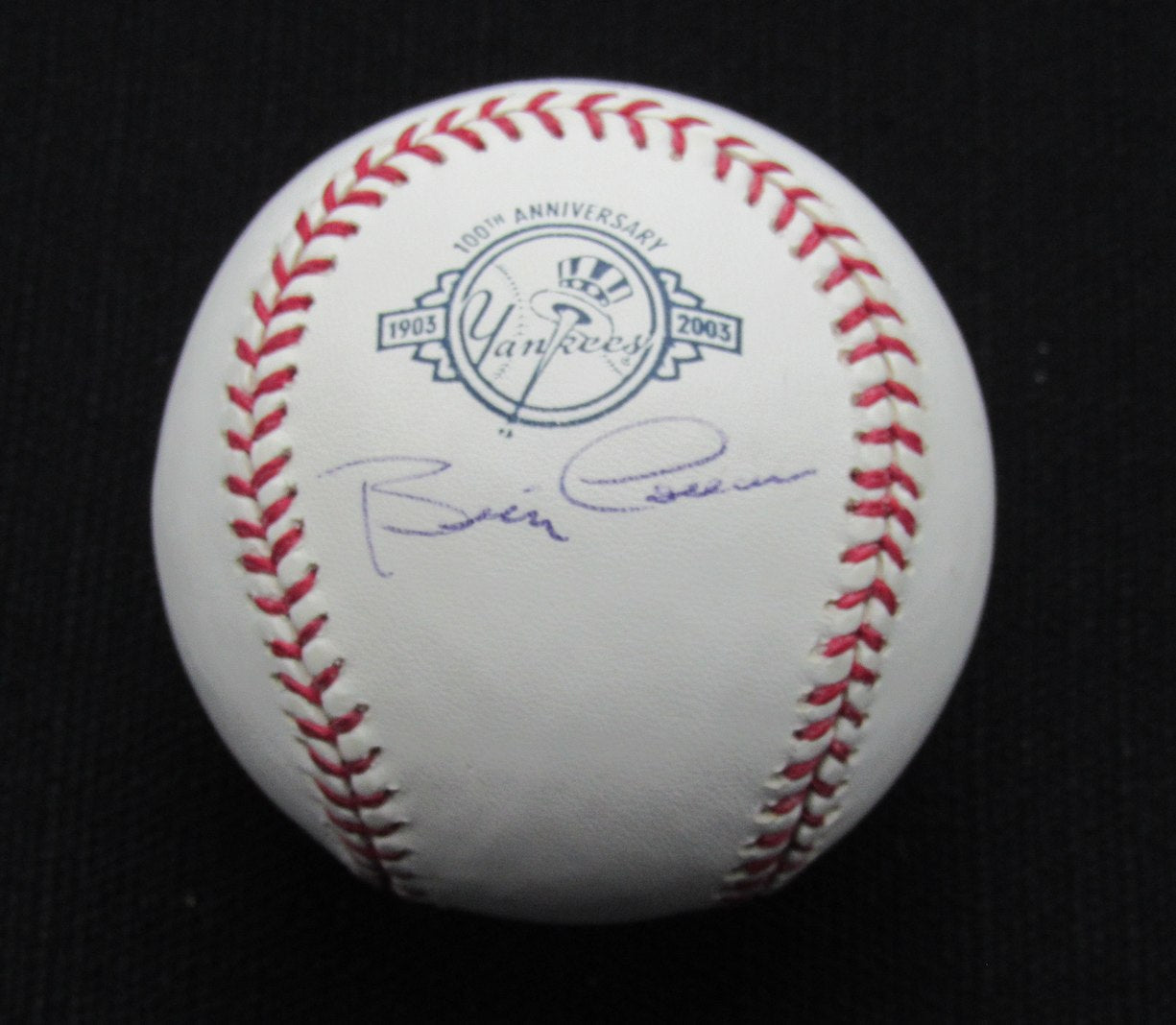 Billy Cowan Signed/Auto Yankees 100th OML Baseball JSA 186635