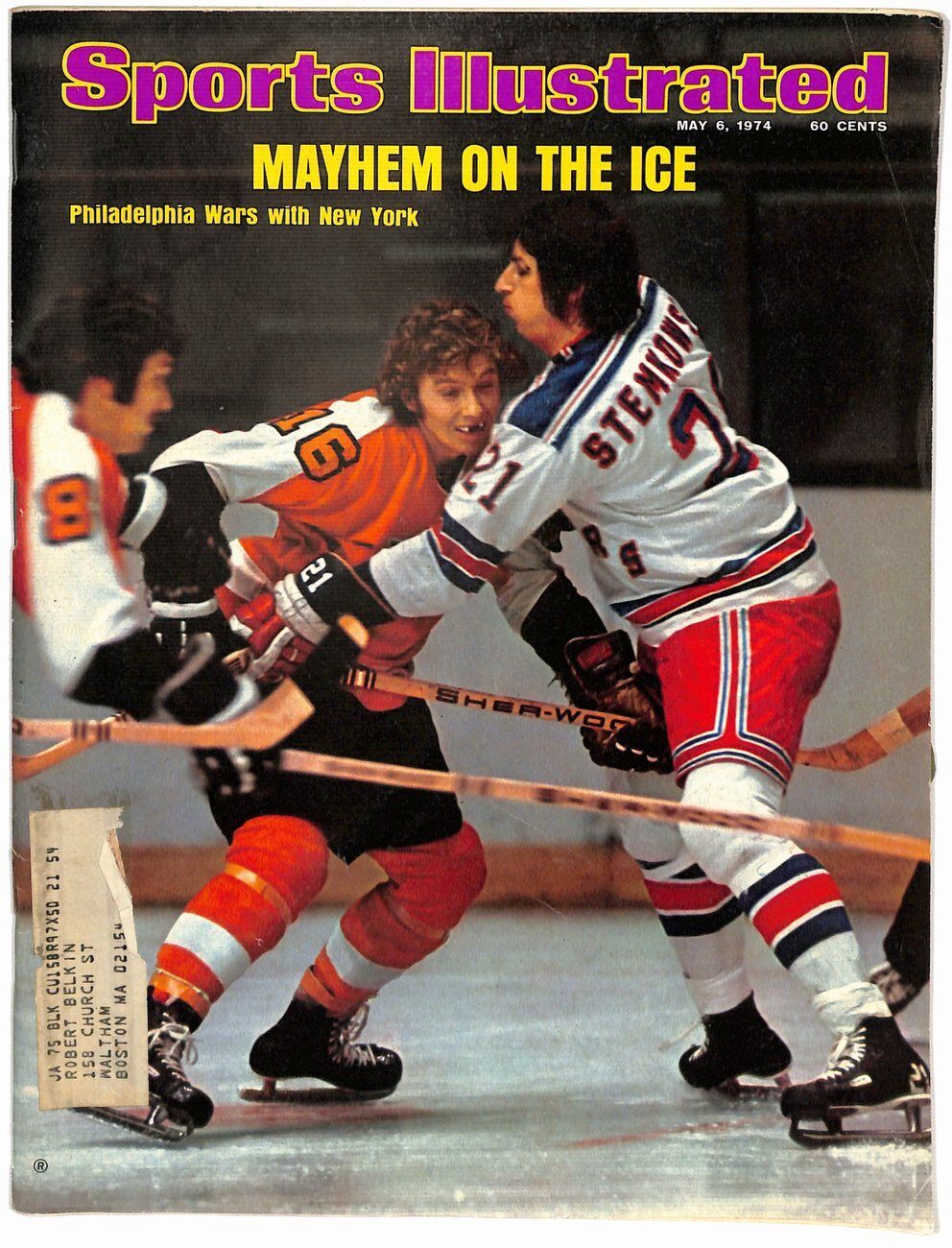 May 6, 1974 Bobby Clarke HOF Philadlephia Flyers Sports Illustrated 181639