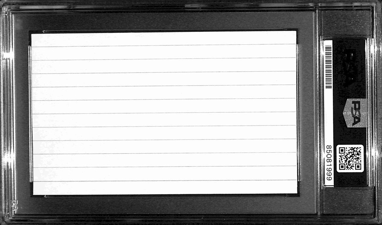 Jim Taylor HOF Autographed/Inscr 3x5 Index Card Green Bay Packers PSA/DNA 184807