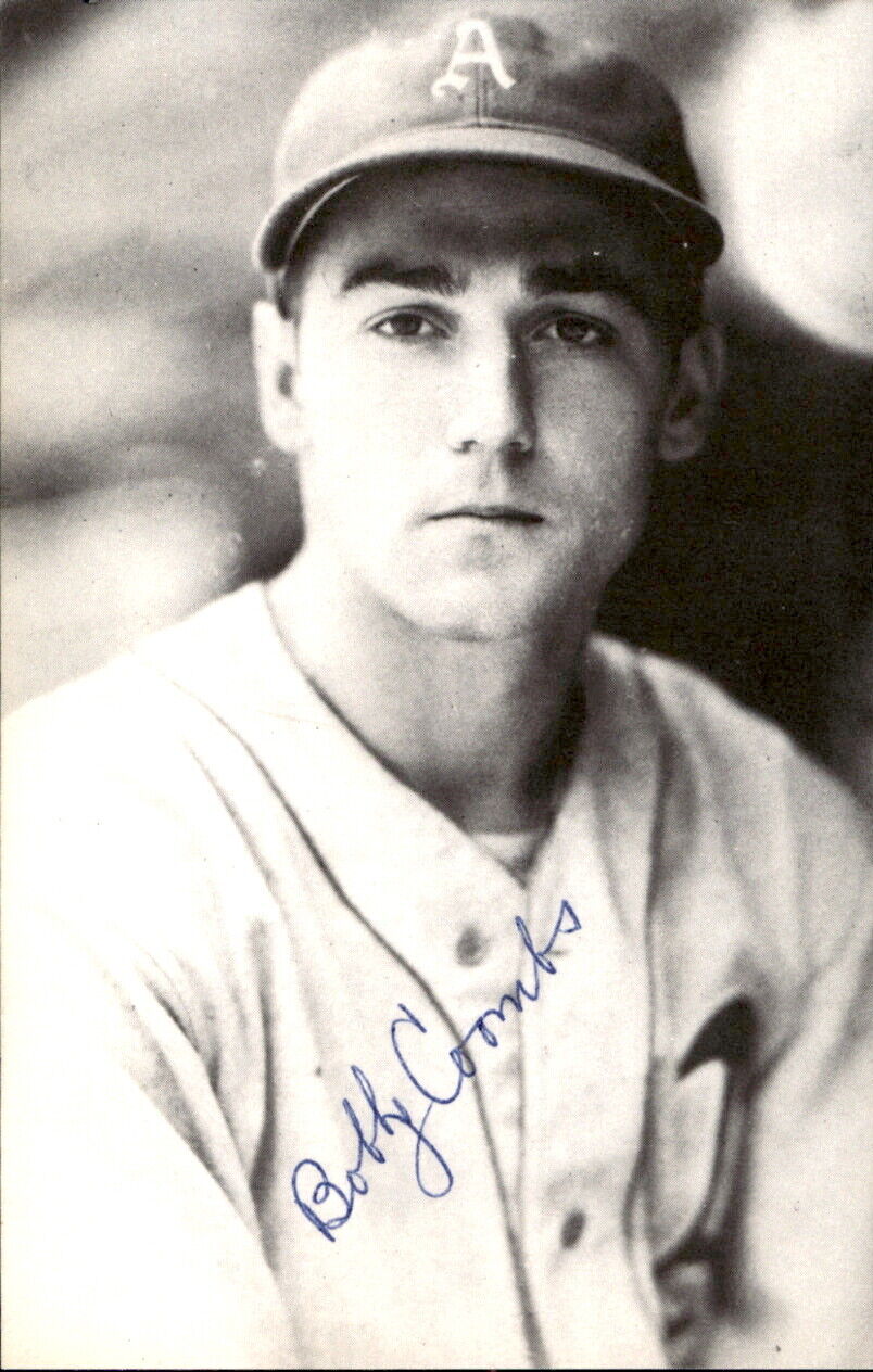 Bobby Coombs Athletics d. 1991 Signed/Auto 3x5 Photo 178143