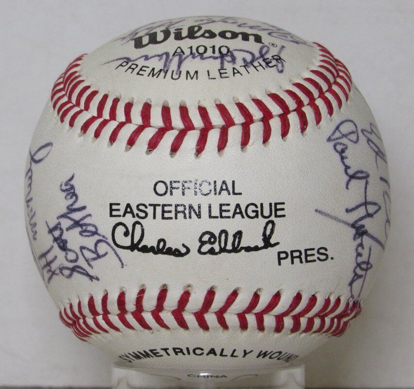 1992 Team Autographed Rawlings OEL Baseball New Britain Red Sox